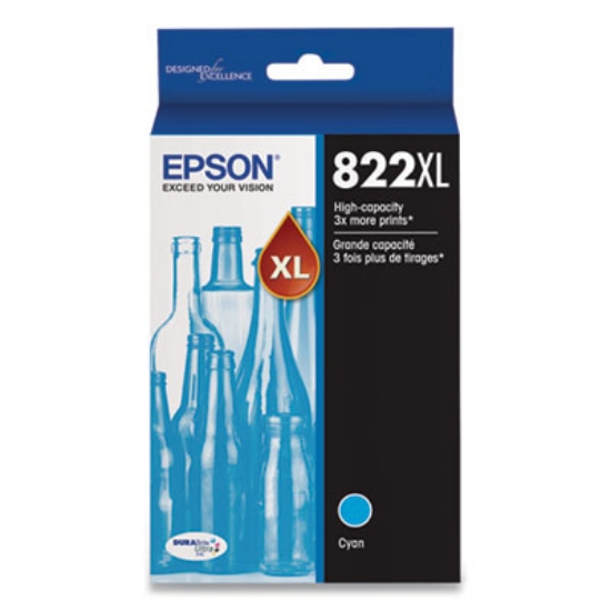 Picture of T822XL220-S (T822XL) DURABrite Ultra High-Yield Ink, 1,100 Page-Yield, Cyan